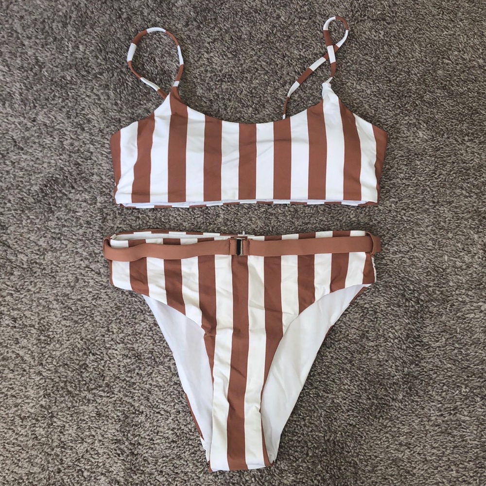 Fashion Nova Vacation Stripes Bikini